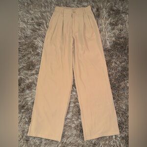 Tan Wide Leg Pant